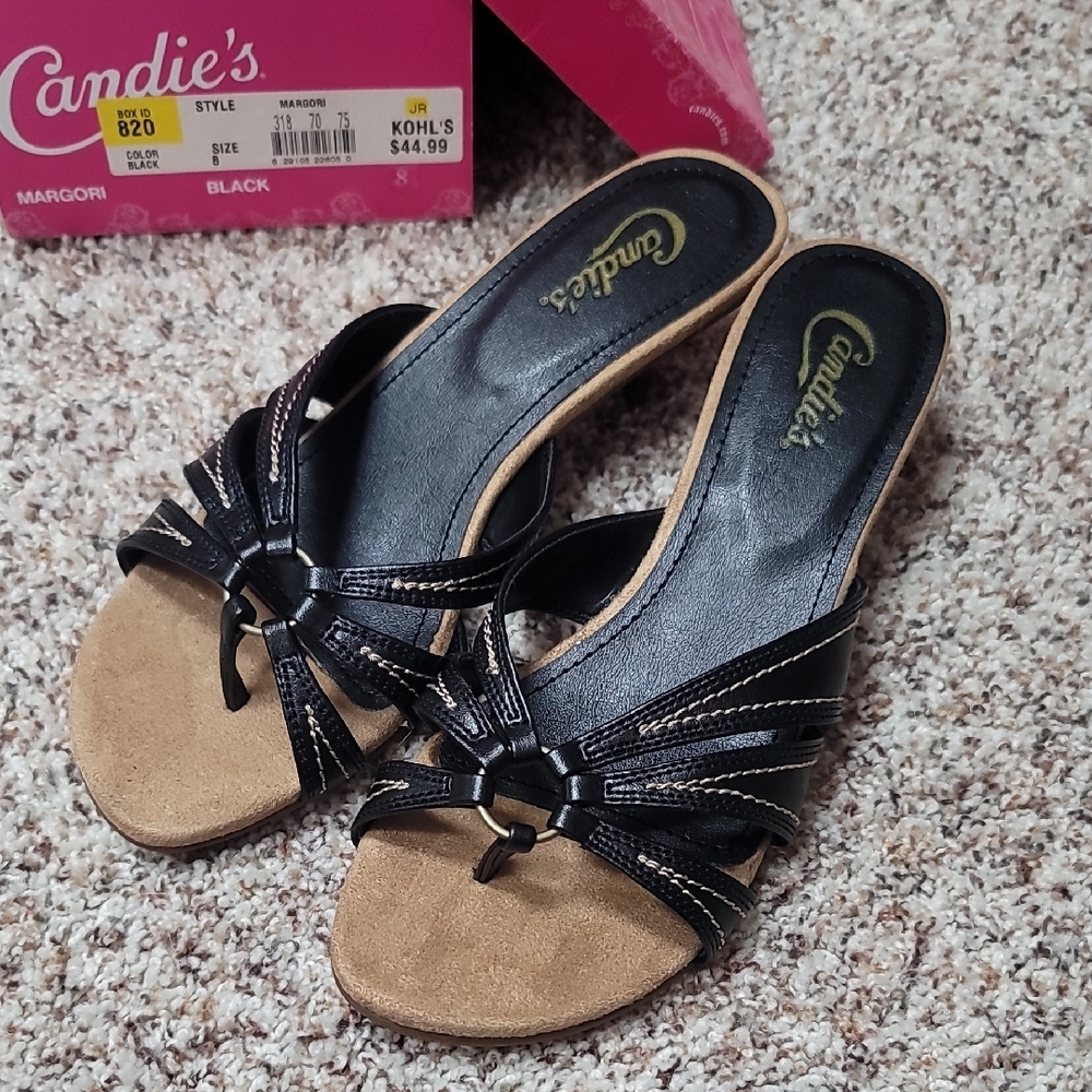 Candie's Black Sandals